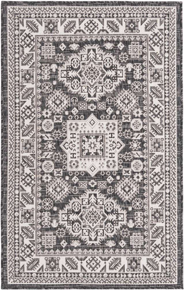 3' x 5' 3 Easy-Clean Aztec Indoor / Outdoor Rug
