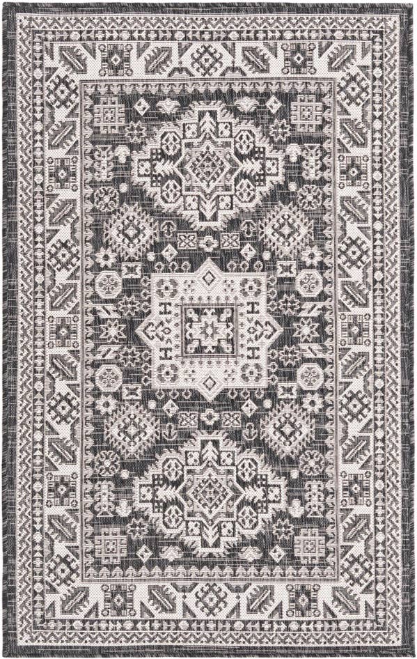 Detail image of 3' x 5' 3 Easy-Clean Aztec Indoor / Outdoor Rug