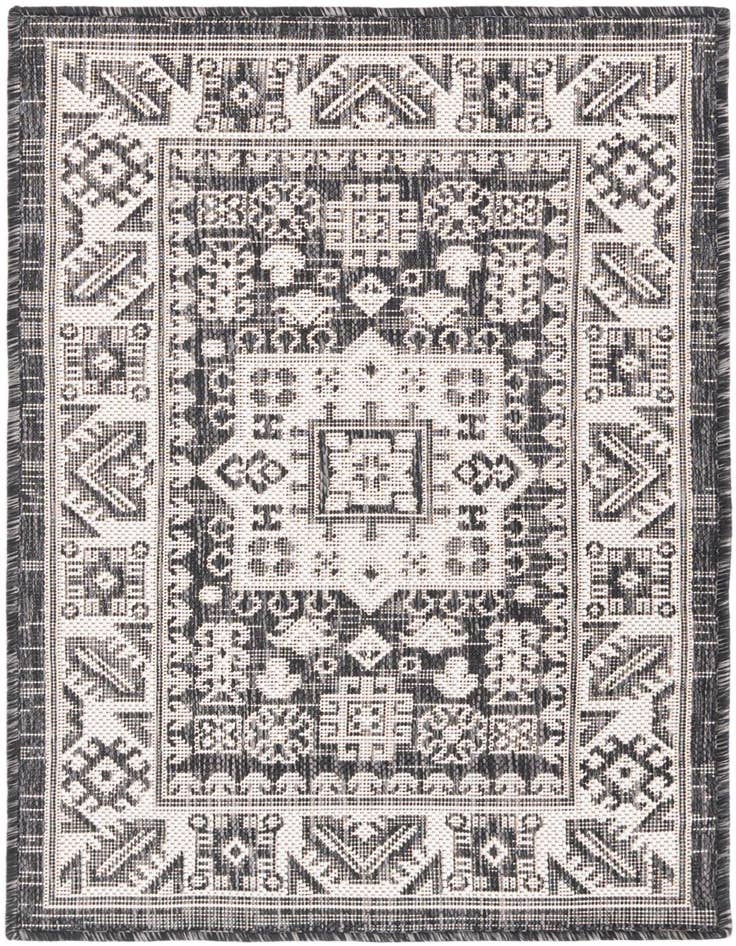 Detail image of 2' x 3' Easy-Clean Aztec Indoor / Outdoor Rug