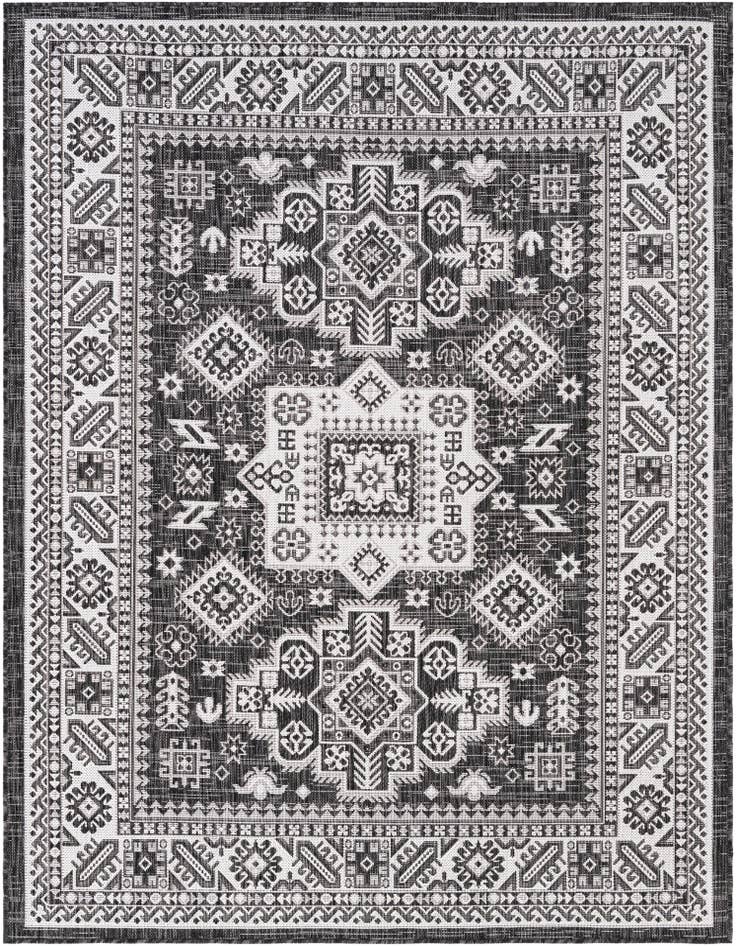 Detail image of 5' 3 x 7' Easy-Clean Aztec Indoor / Outdoor Rug