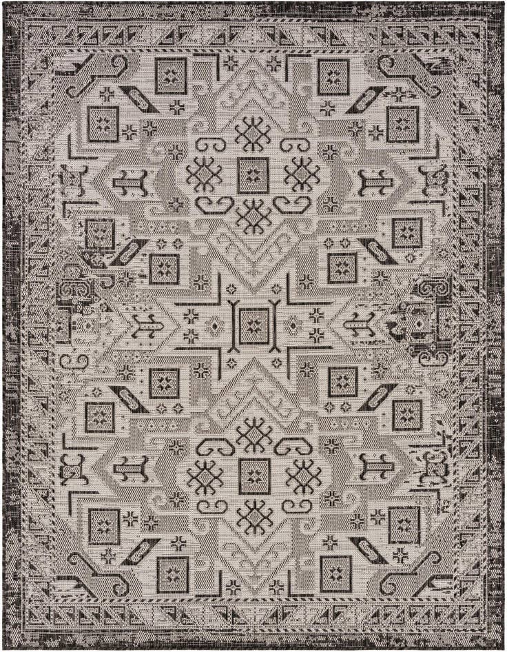 Detail image of 5' 3 x 7' Easy-Clean Aztec Indoor / Outdoor Rug