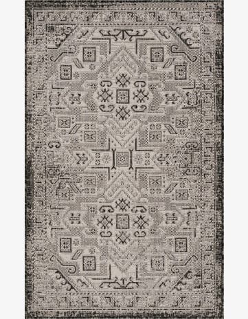 3' x 5' 3 Easy-Clean Aztec Indoor / Outdoor Rug