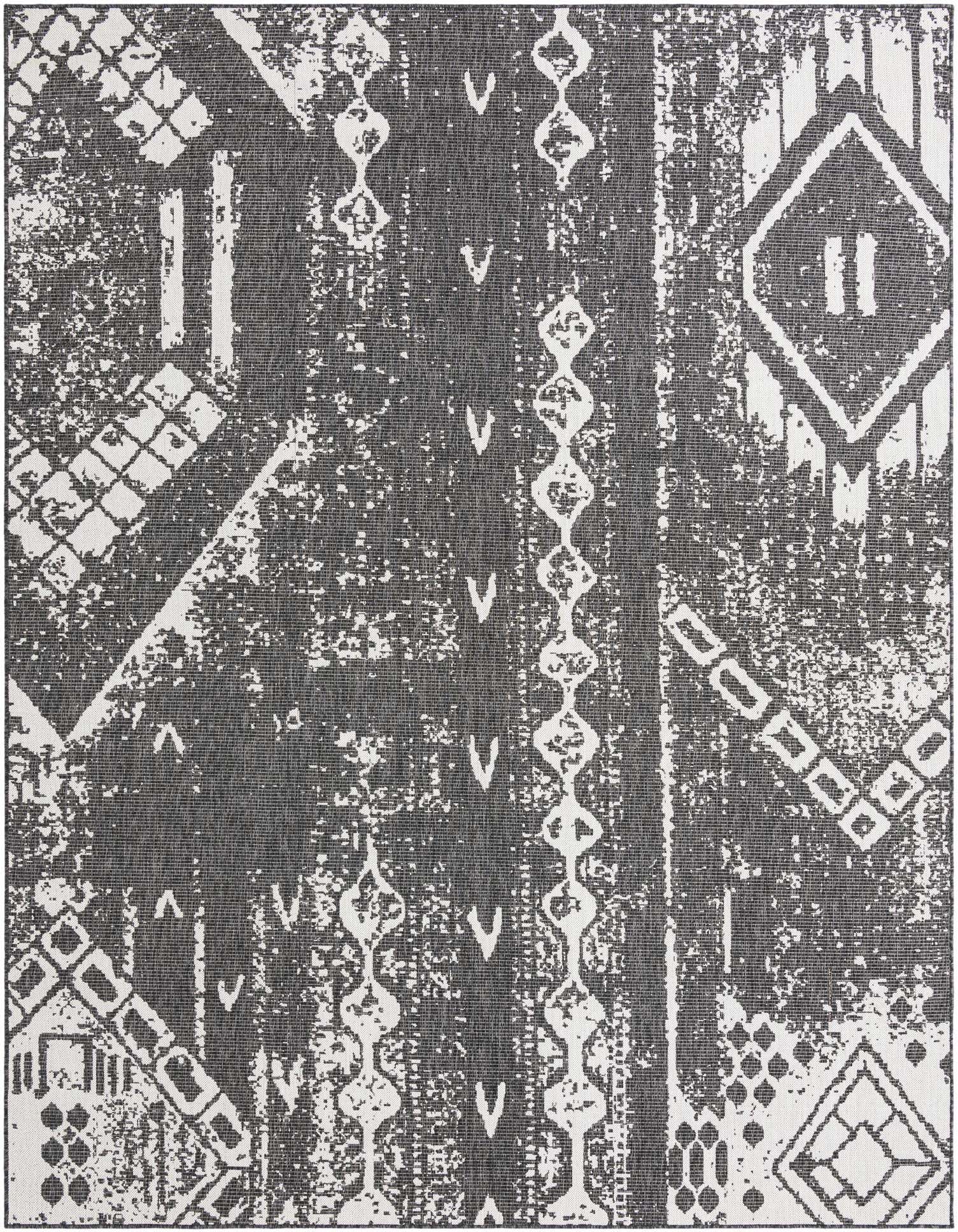 9' x 12' Easy-Clean Bohemian Indoor / Outdoor Rug