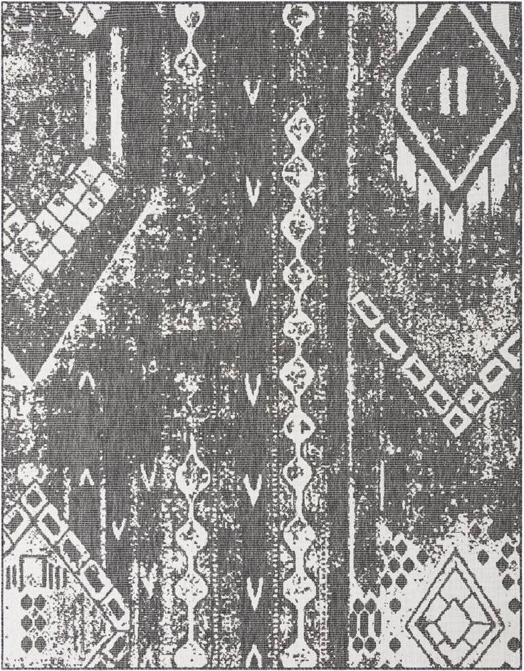Detail image of 7' 10 x 10' Easy-Clean Bohemian Indoor / Outdoor Rug