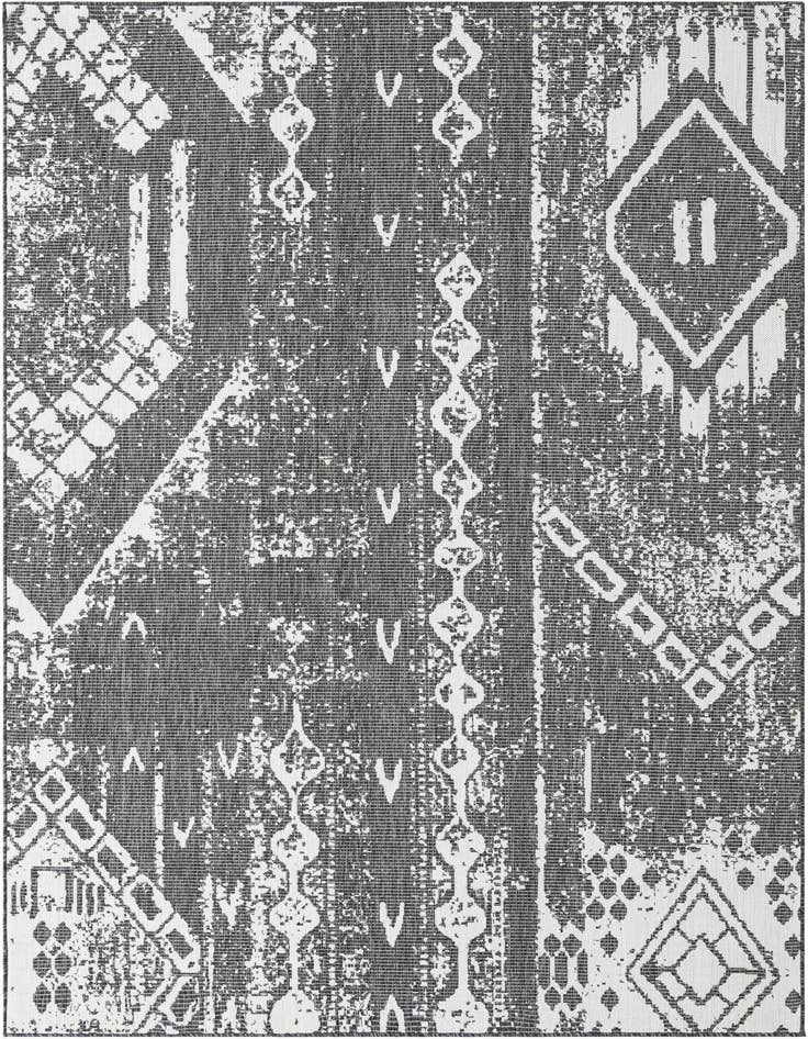 Detail image of 7' x 10' Easy-Clean Bohemian Indoor / Outdoor Rug