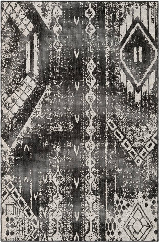 Detail image of 5' 3 x 8' Easy-Clean Bohemian Indoor / Outdoor Rug