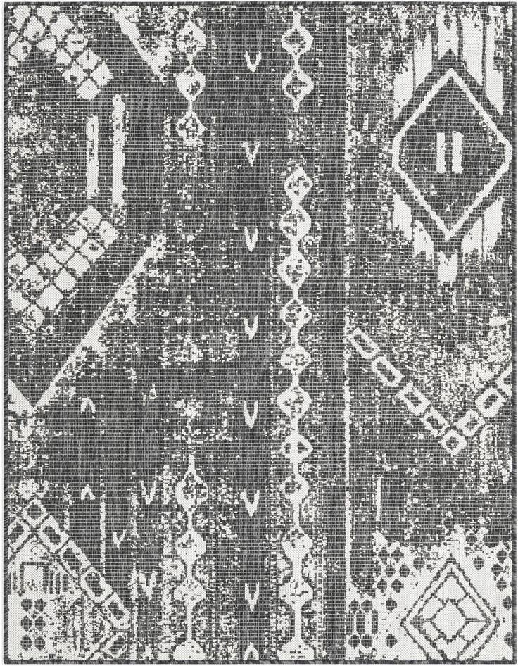 Detail image of 4' x 6' Easy-Clean Bohemian Indoor / Outdoor Rug