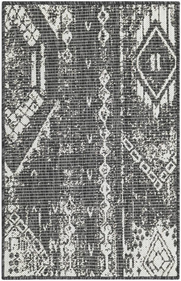 Detail image of 2' x 3' Easy-Clean Bohemian Indoor / Outdoor Rug