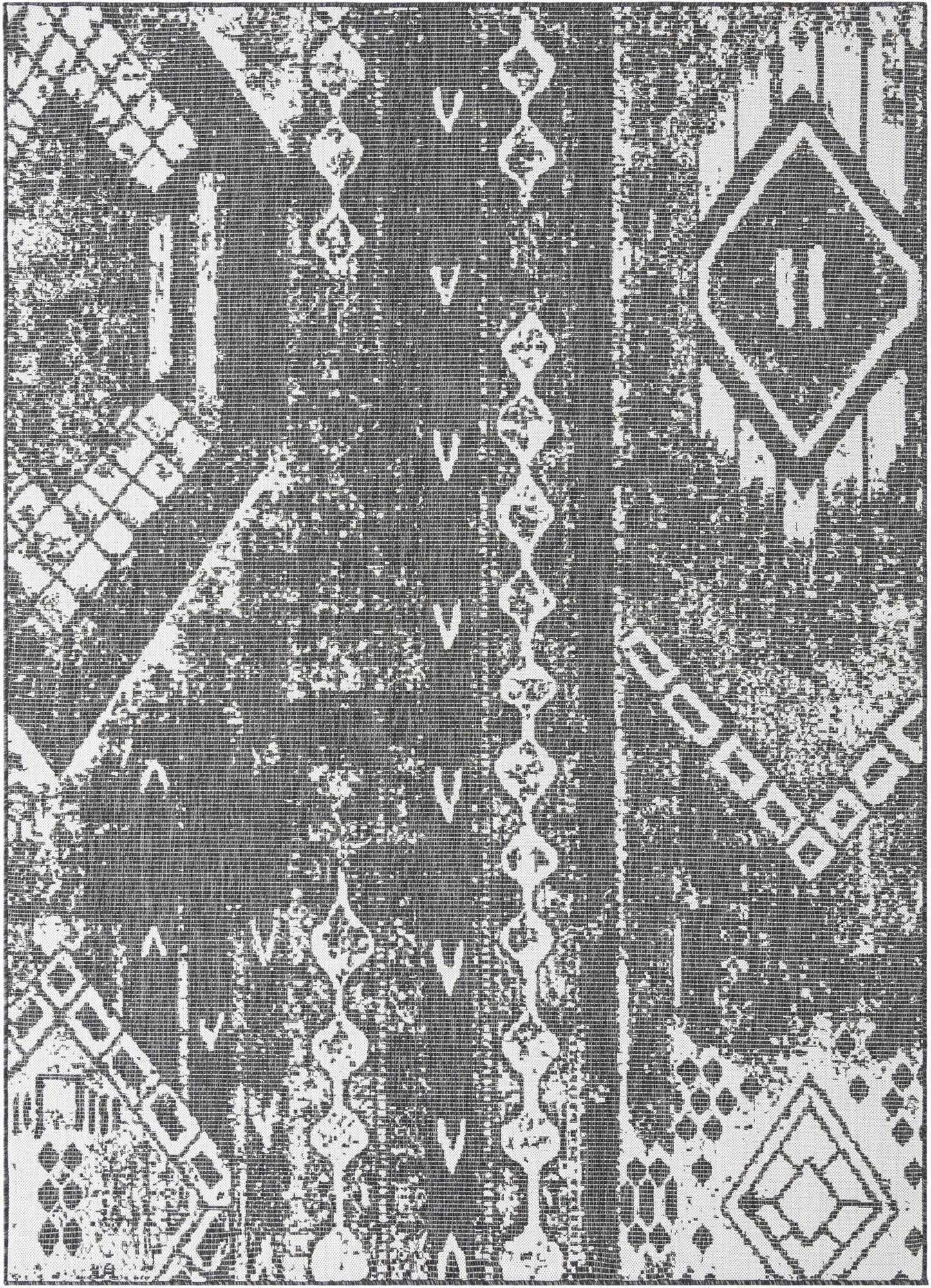 7' x 10'  Washable Bohemian Indoor / Outdoor Rug