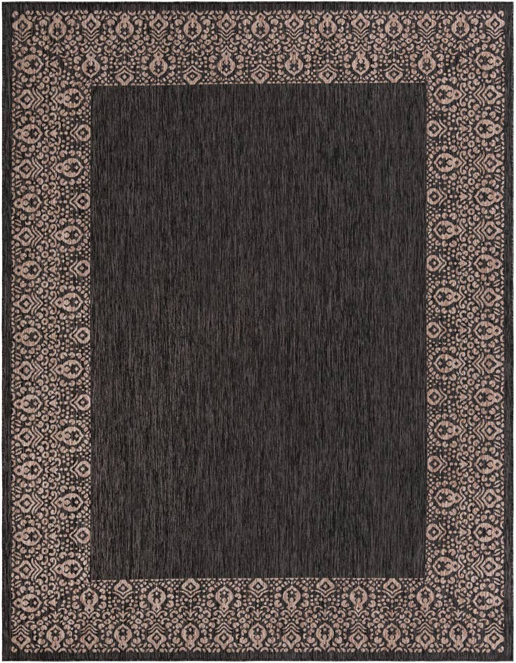 Detail image of 9' x 12' Easy-Clean Border Indoor / Outdoor Rug