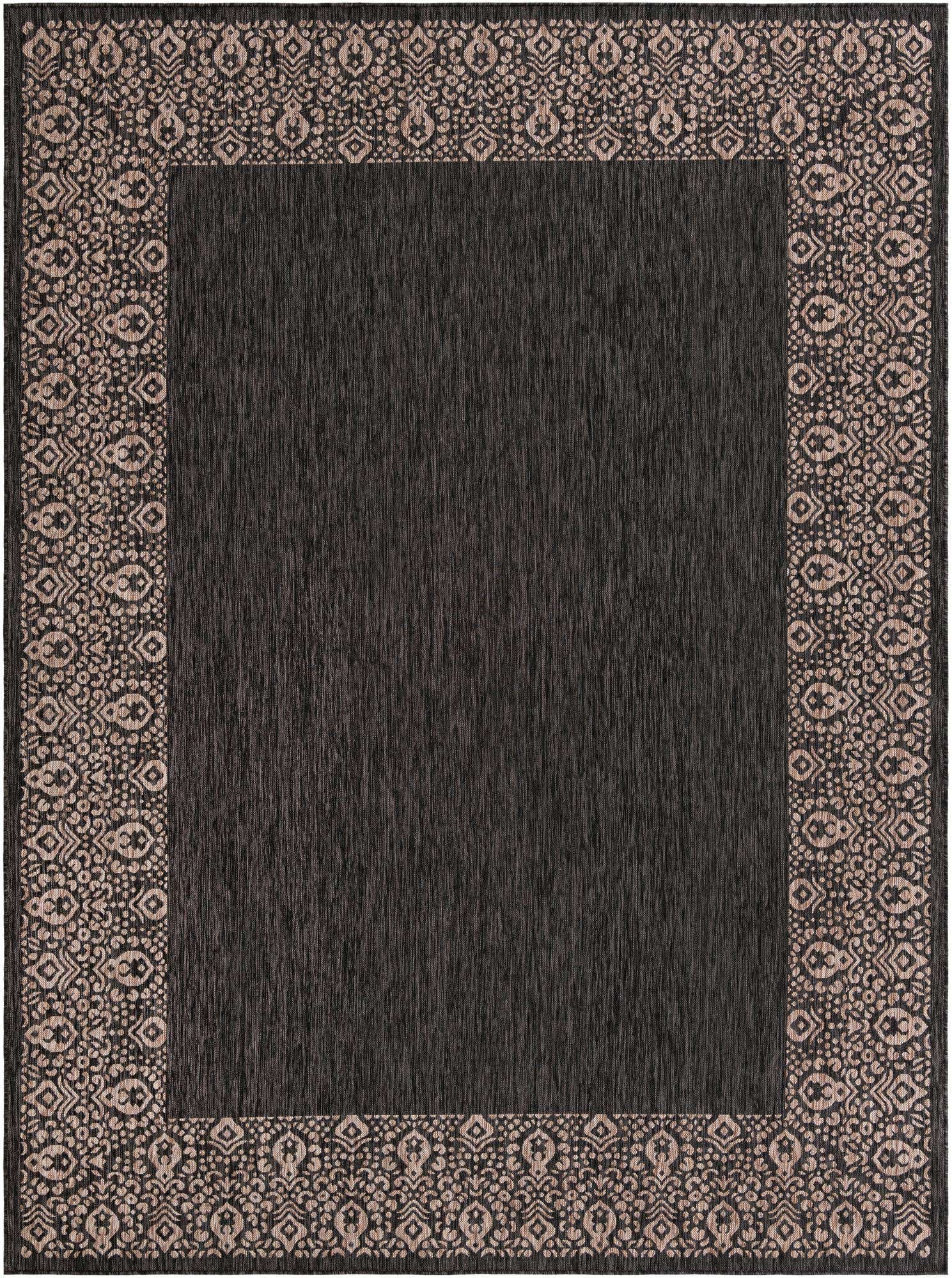 9' x 12' Easy-Clean Border Indoor / Outdoor Rug