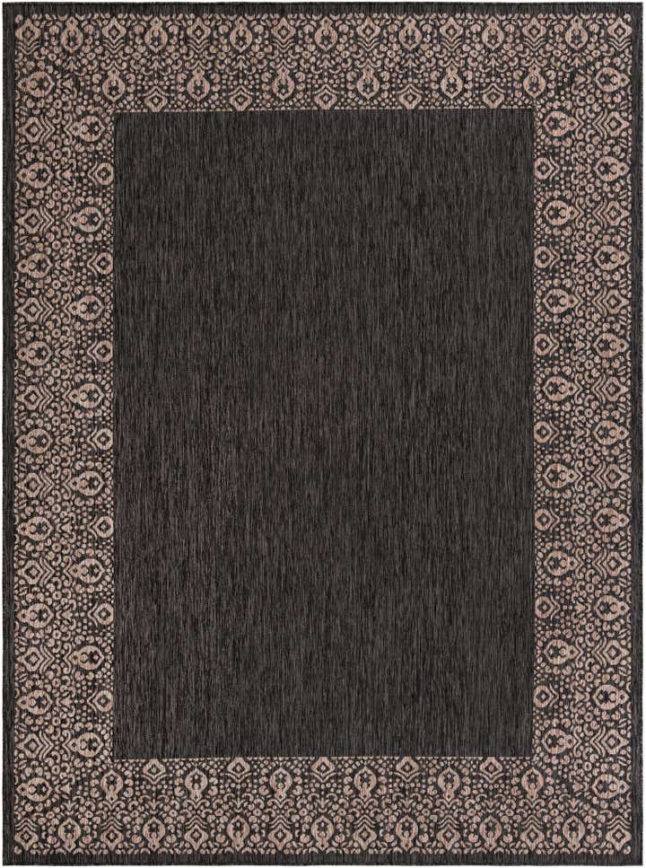 9' x 12' Easy-Clean Border Indoor / Outdoor Rug