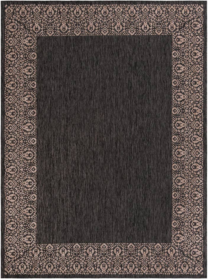 Detail image of 9' x 12' Easy-Clean Border Indoor / Outdoor Rug