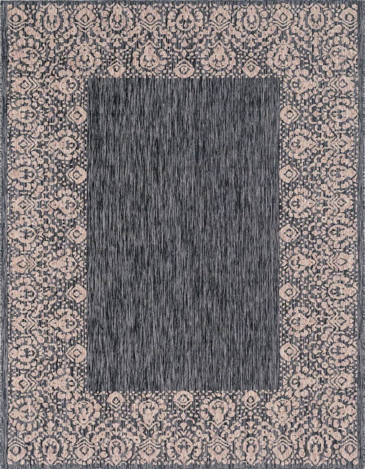 Detail image of 7' x 10' Easy-Clean Border Indoor / Outdoor Rug