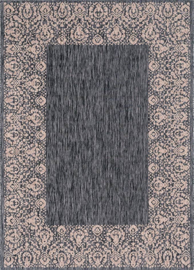 Detail image of 7' x 10' Easy-Clean Border Indoor / Outdoor Rug