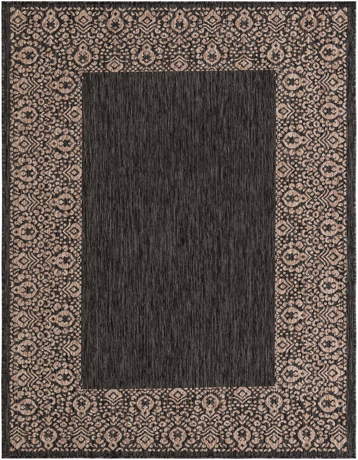 Detail image of 5' 3 x 8' Easy-Clean Border Indoor / Outdoor Rug