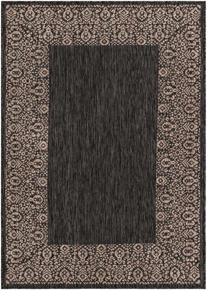 4' x 6' Easy-Clean Border Indoor / Outdoor Rug