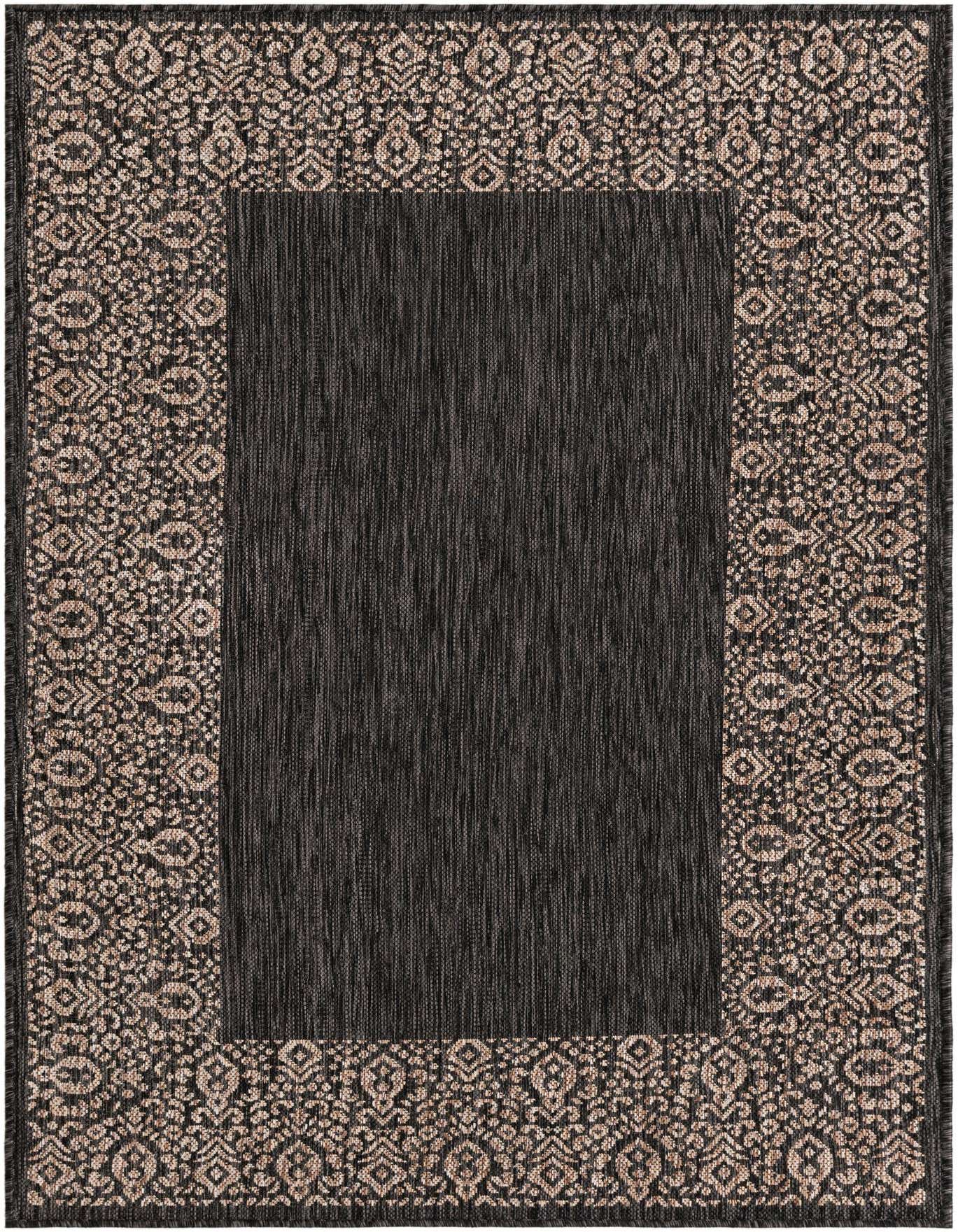 4' x 6' Easy-Clean Border Indoor / Outdoor Rug