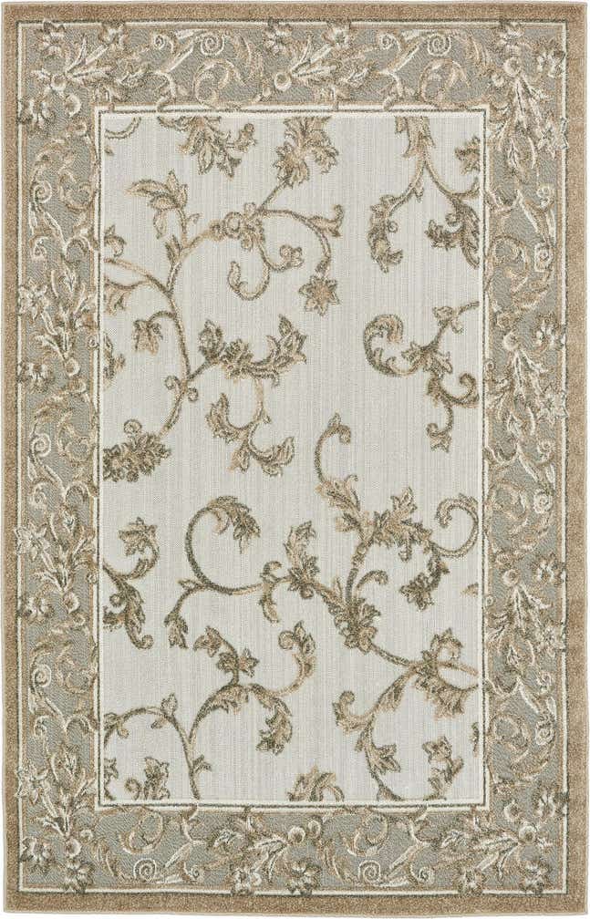 5' x 8' Easy-Clean Botanical Indoor / Outdoor Rug