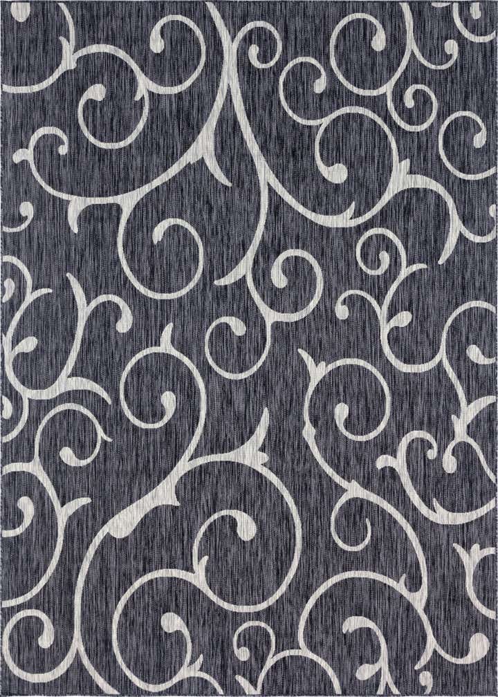 9' x 12' Easy-Clean Botanical Indoor / Outdoor Rug