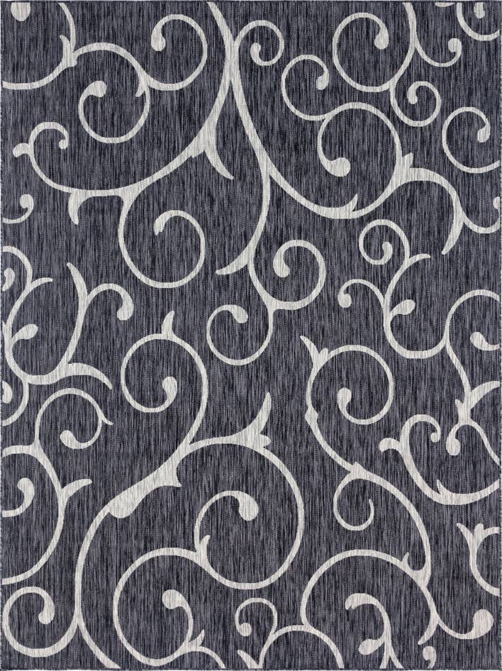 Detail image of 9' x 12' Easy-Clean Botanical Indoor / Outdoor Rug