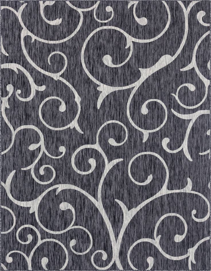 Detail image of 7' 10 x 11' Easy-Clean Botanical Indoor / Outdoor Rug