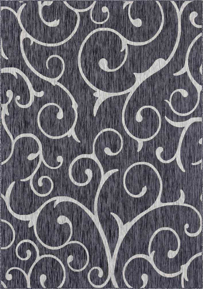 7' 10 x 11' Easy-Clean Botanical Indoor / Outdoor Rug