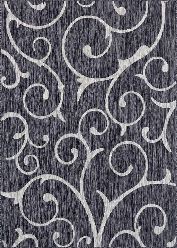 7' x 10' Easy-Clean Botanical Indoor / Outdoor Rug