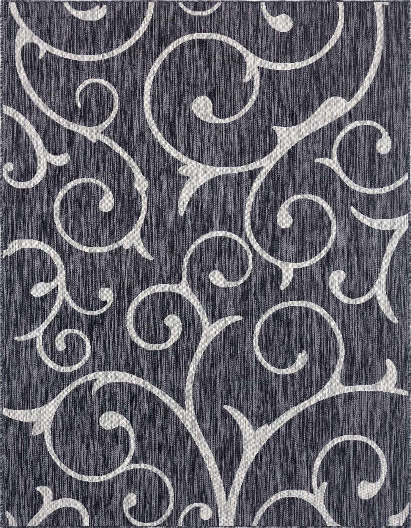7' x 10' Easy-Clean Botanical Indoor / Outdoor Rug
