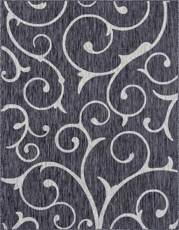 Detail image of 7' x 10' Easy-Clean Botanical Indoor / Outdoor Rug