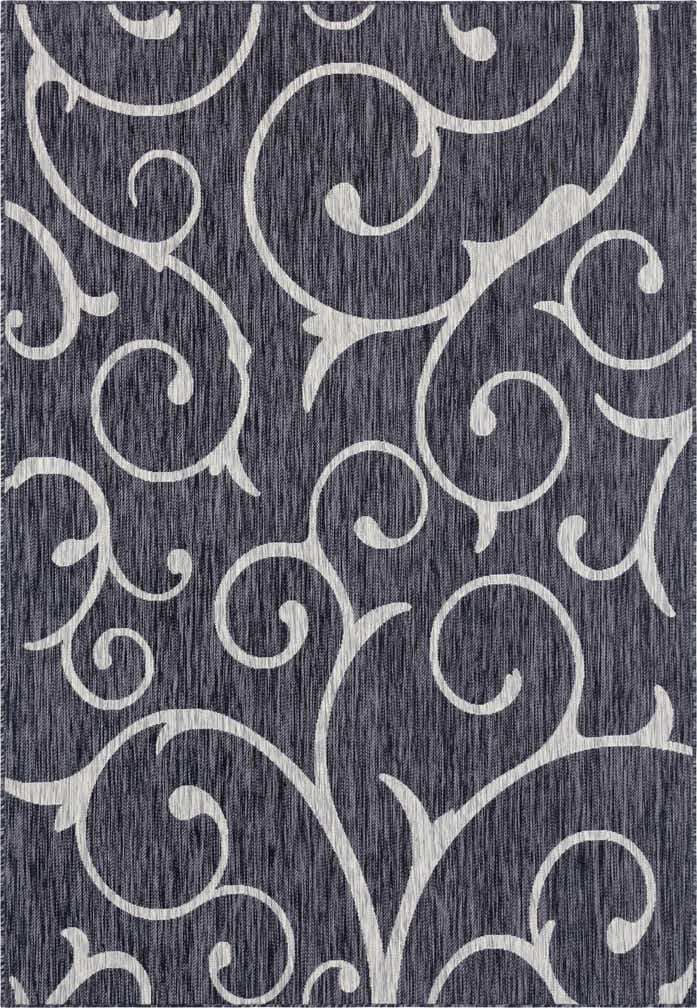 7' x 10' Easy-Clean Botanical Indoor / Outdoor Rug