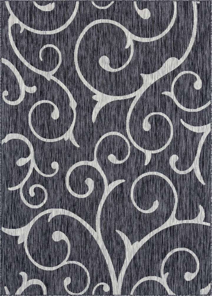 6' x 9' Easy-Clean Botanical Indoor / Outdoor Rug