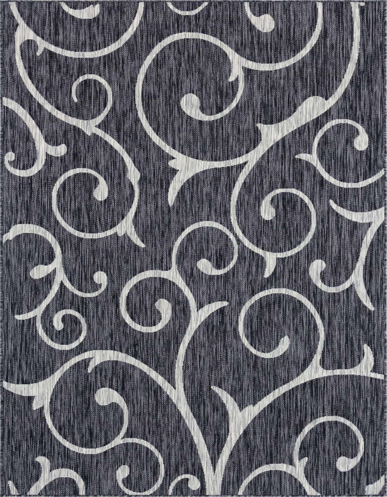 6' x 9' Easy-Clean Botanical Indoor / Outdoor Rug