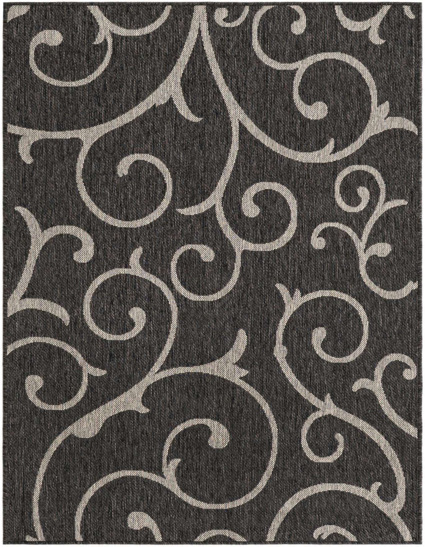 4' x 6' Easy-Clean Botanical Indoor / Outdoor Rug