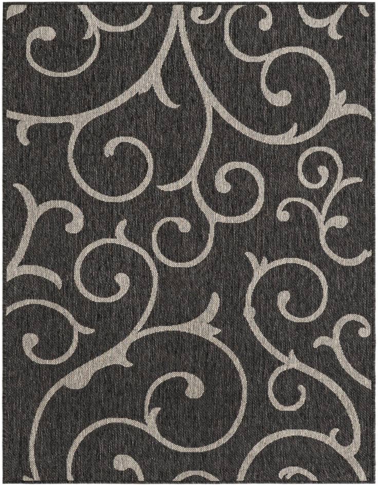 Detail image of 4' x 6' Easy-Clean Botanical Indoor / Outdoor Rug