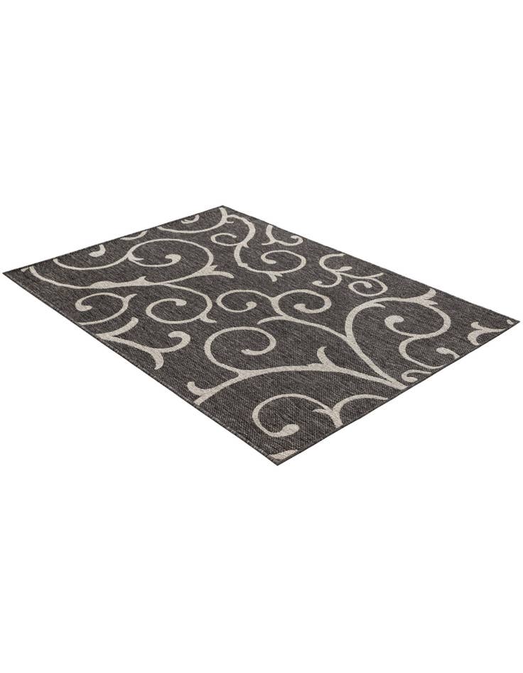 Detail image of 4' x 6' Easy-Clean Botanical Indoor / Outdoor Rug