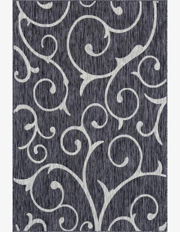 6' x 9' Easy-Clean Botanical Indoor / Outdoor Rug