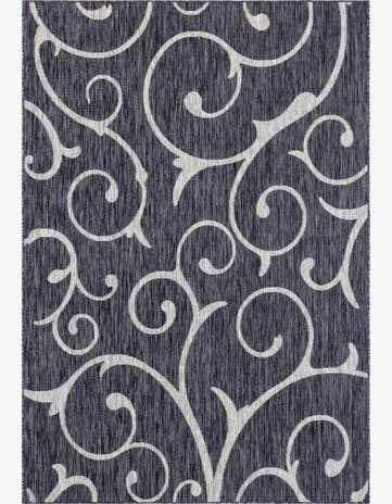 7' x 10' Easy-Clean Botanical Indoor / Outdoor Rug