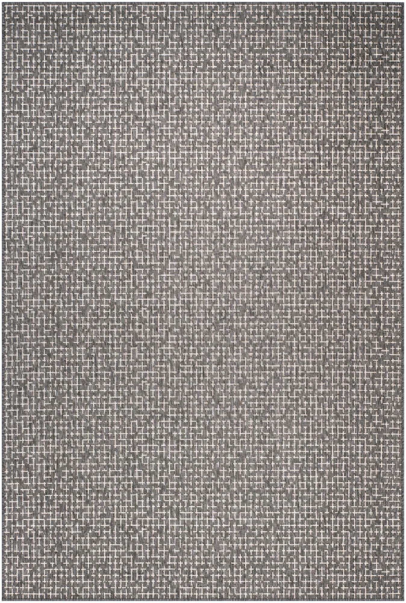 6' x 9' Easy-Clean Checkered Indoor / Outdoor Rug