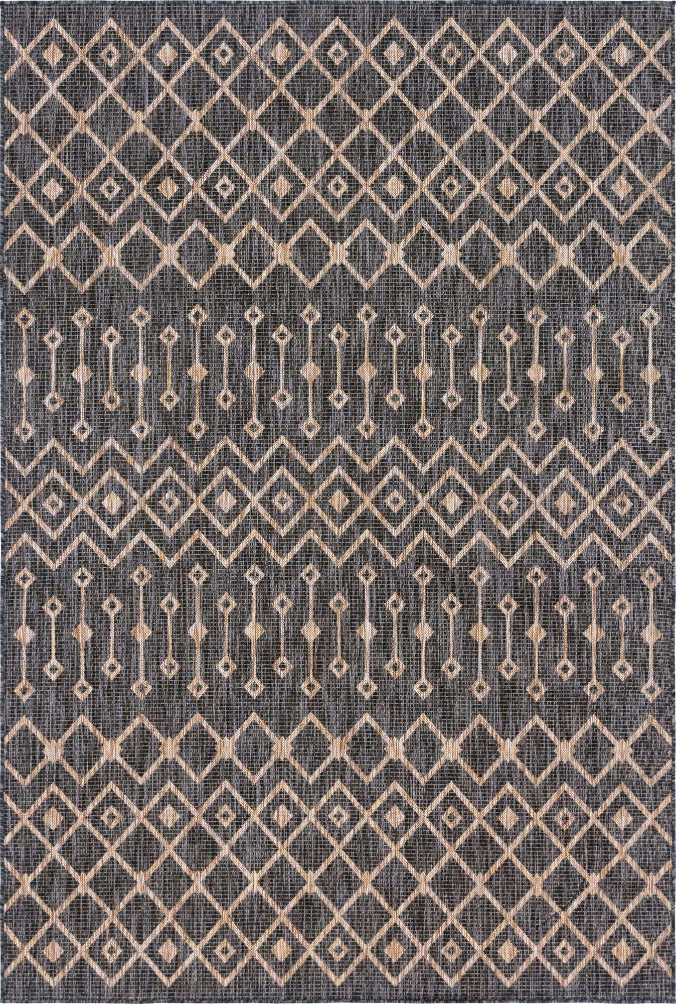 6' x 9' Easy-Clean Lattice Indoor / Outdoor Rug