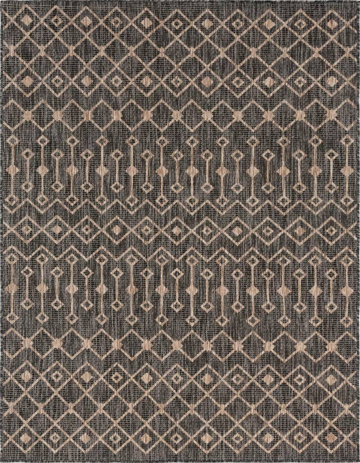 Detail image of 5' 3 x 8' Easy-Clean Lattice Indoor / Outdoor Rug