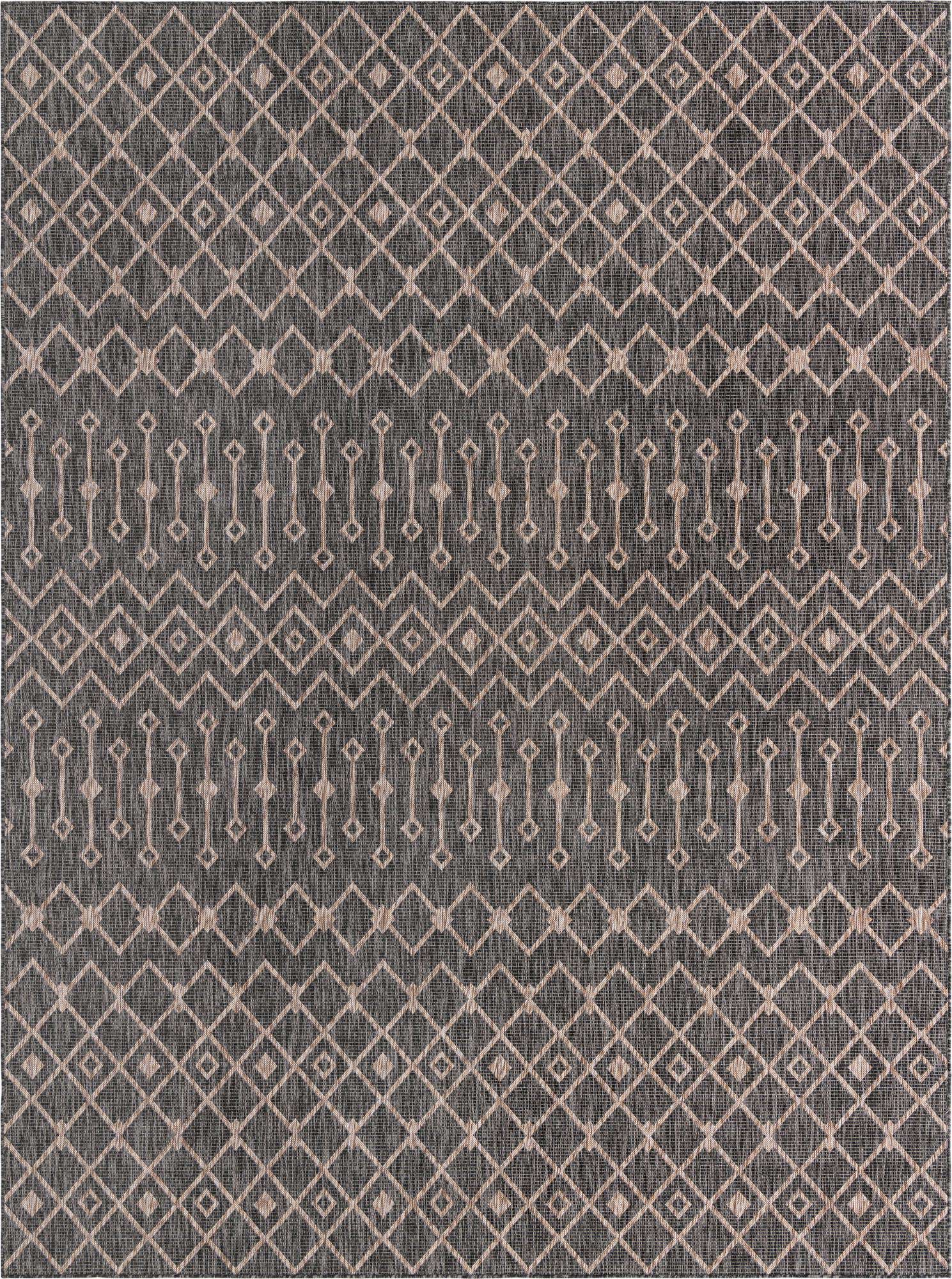 10' x 13' Easy-Clean Lattice Indoor / Outdoor Rug
