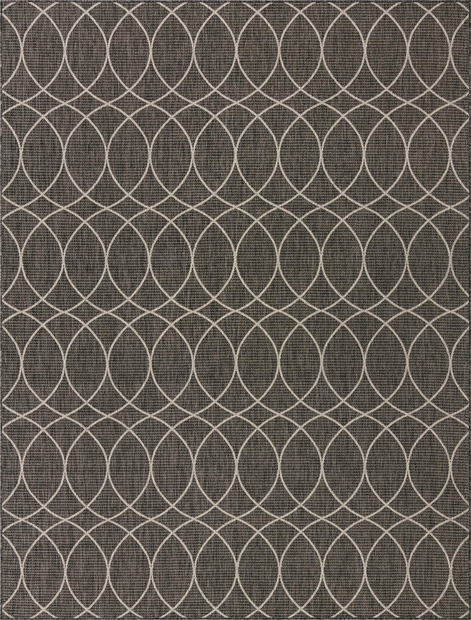 9' x 12' Easy-Clean Lattice Indoor / Outdoor Rug