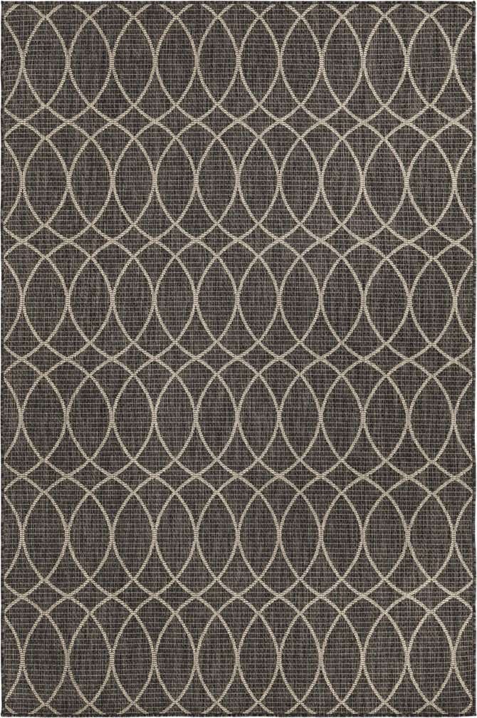 5' 3 x 8' Easy-Clean Lattice Indoor / Outdoor Rug