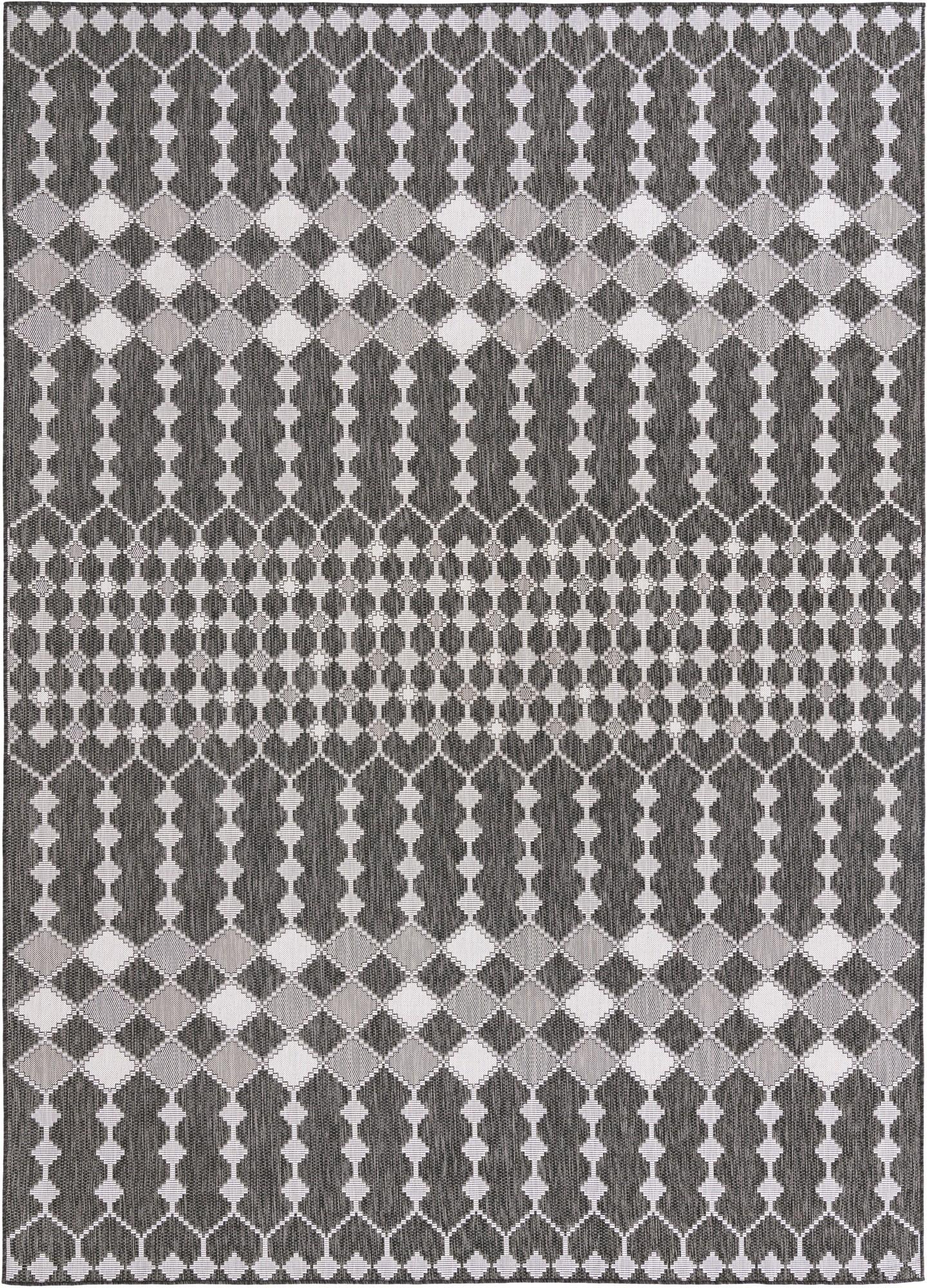 10' x 14' Easy-Clean Lattice Indoor / Outdoor Rug