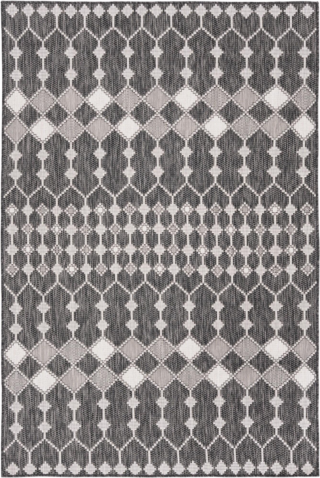 5' 3 x 8' Easy-Clean Lattice Indoor / Outdoor Rug
