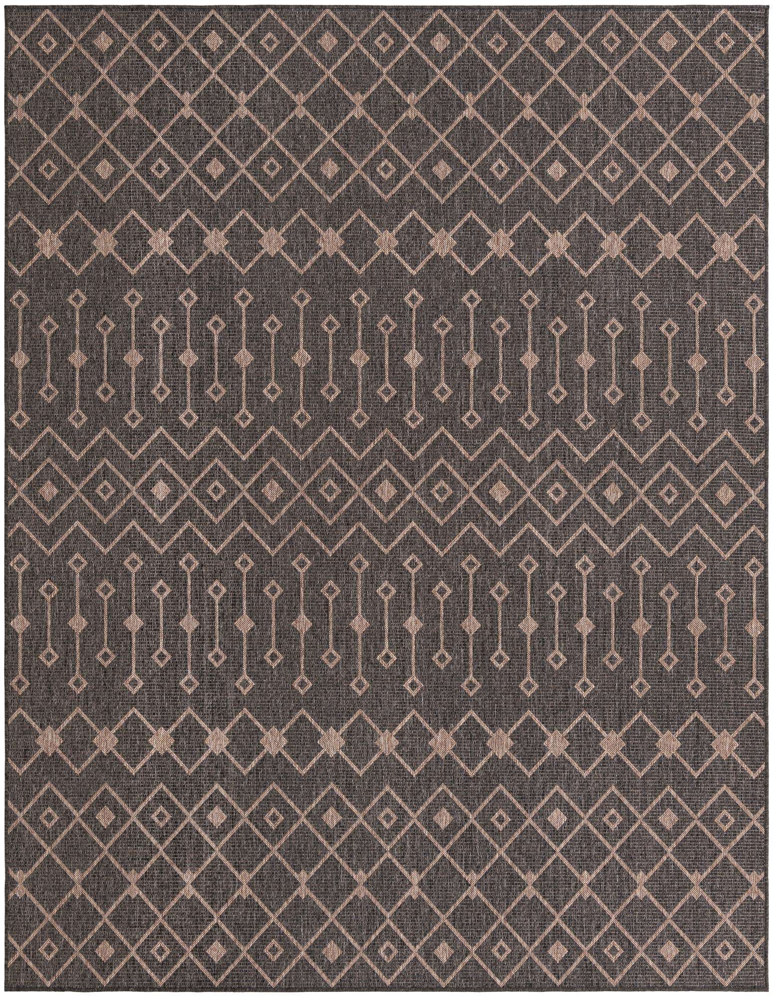 7' 10 x 10' Easy-Clean Lattice Indoor / Outdoor Rug