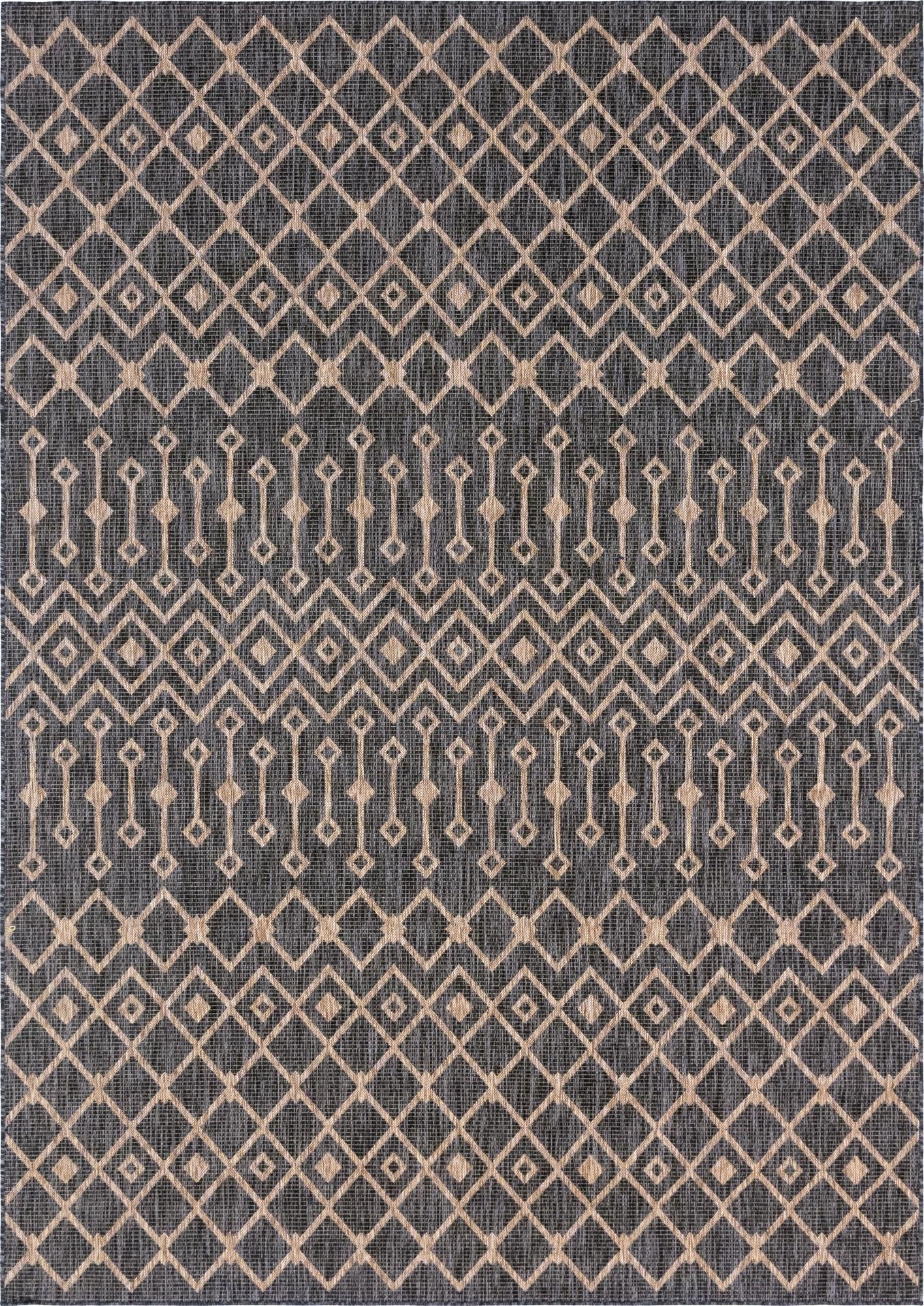 7' 10 x 11' Washable Lattice Indoor / Outdoor Rug