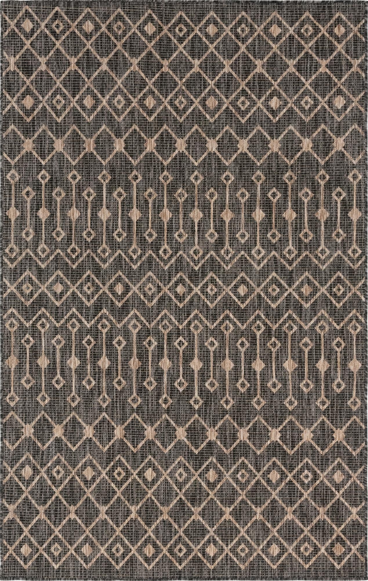 5' 3 x 8' Washable Lattice Indoor / Outdoor Rug