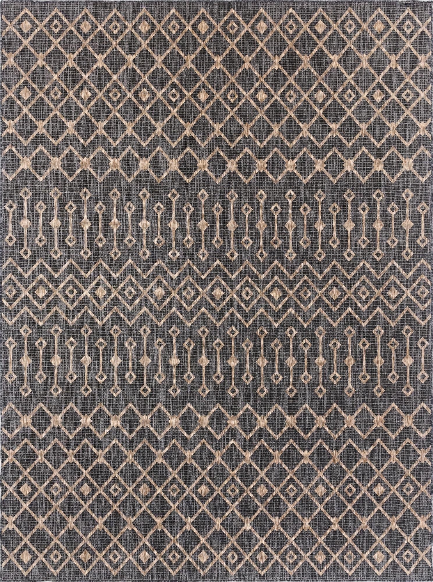 9' x 12' Washable Lattice Indoor / Outdoor Rug